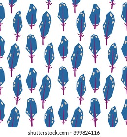 Quill seamless pattern for paper and fabric design