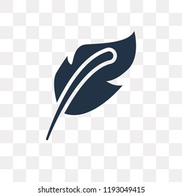 Quill vector icon isolated on transparent background, Quill transparency concept can be used web and mobile