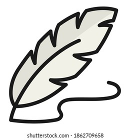 quill-Vektorsymbol, Symbol für Schule und Bildung