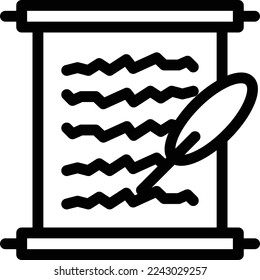 ilustración de quill Vector en un fondo transparente. Símbolos de calidad superior. Iconos vectoriales de línea delgada para el diseño de conceptos y gráficos. 
