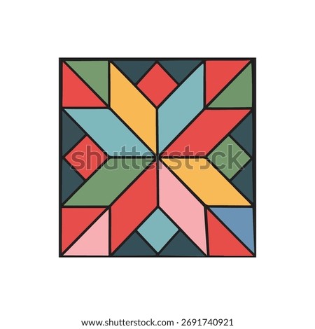 quilt patterns star blocks illustration