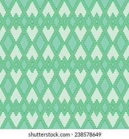 quilted geometric pattern of diamonds