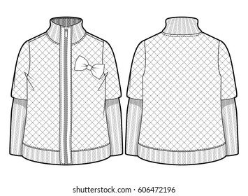 Quilted Jacket With Zipper Closure