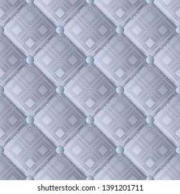 quilted knitwear, seamless pattern - vector illustration
