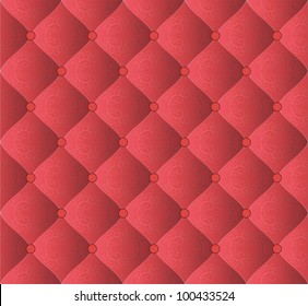 quilted red background with ornaments