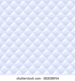 Quilted simple abstract seamless pattern  White color 