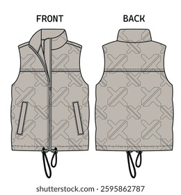 Quilted vest
winter season with unique design