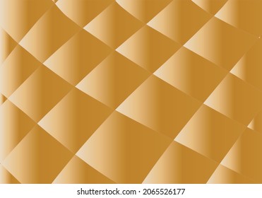 Quilting background in golden gradient