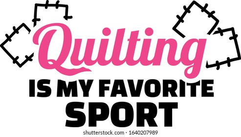 Quilting is my favorite sport quilt icon