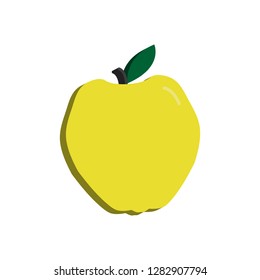 quince 3d icon. colored vector design illustration.