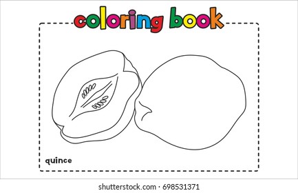 quince coloring page