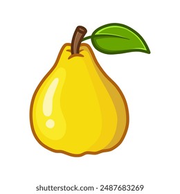 quince drawing in a simple style. You can use it for children books, web design, posters, campaigns, and many more. 