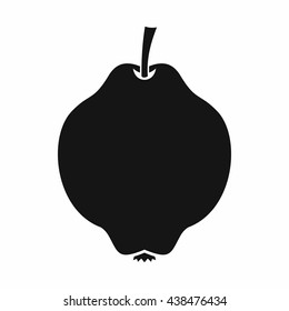 Quince fruit icon, simple style