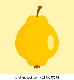 Quince icon. Flat illustration of quince vector icon for web design