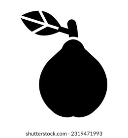 Quince Vector Glyph Icon For Personal And Commercial Use.
