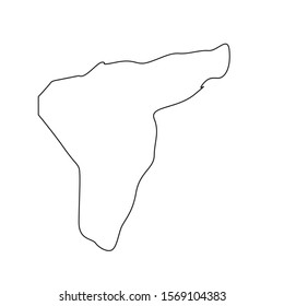 quindio region map in country of Colombia
