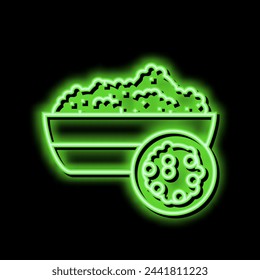 quinoa groat neon light sign vector. quinoa groat illustration