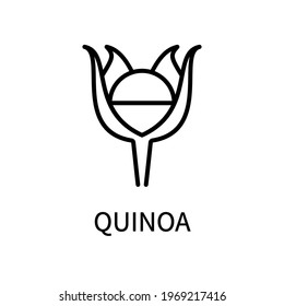 Quinoa Line Icon In Simple Style. Healthy Food. Natural Product. Vector sign in a simple style isolated on a white background