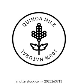 Quinoa Line Icon In Simple Style. Natural Product Containing Milk. Vector sign in a simple style isolated on a white background.