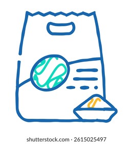 quinoa porridge gluten free doodle icon sketch vector. quinoa porridge gluten free sign. isolated symbol illustration