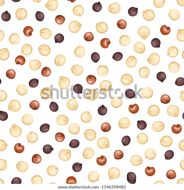 Quinoa Tricolor Seamless Pattern Isolated On Stock Vector Royalty Free 1546398482