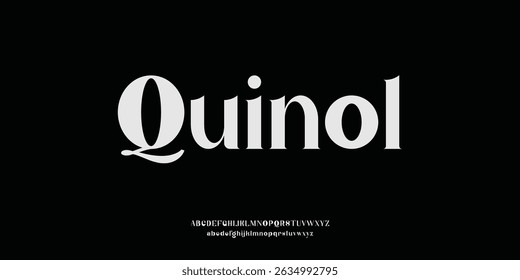 Quinol  Sport Modern Future bold Alphabet Font. Typography urban style fonts for technology, digital, movie logo bold style. vector illustration	