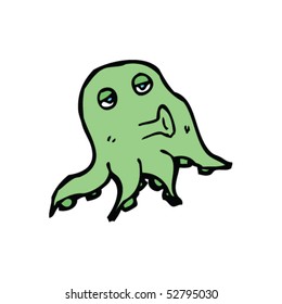 quirky cartoon squid