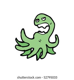 quirky cartoon squid