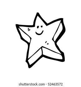 estrella peculiar de dibujos animados