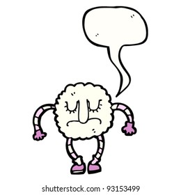 caricatura de nube peculiar