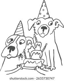 Quirky Dog Sketches – Funny Hand Drawn Doodle Characters