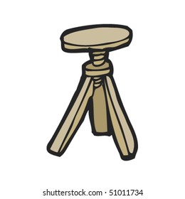 quirky drawing of adjustable stool