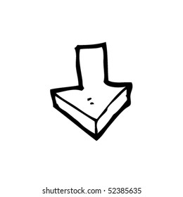 dibujo peculiar de una flecha