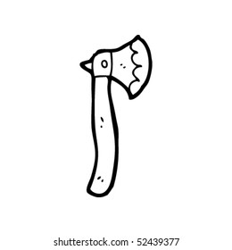 quirky drawing of an axe