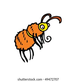 quirky drawing of a bee