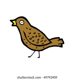 dibujo peculiar de un pájaro