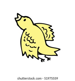 dibujo peculiar de un pájaro