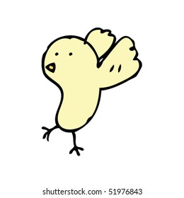 quirky drawing of a bird