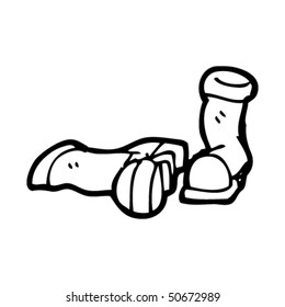 extravagante dibujo de botas