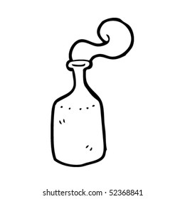 dibujo peculiar de una botella