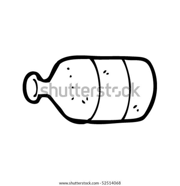 Quirky Drawing Bottle Stock Vector Royalty Free 52514068