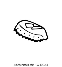dibujo peculiar de la parte superior de la botella