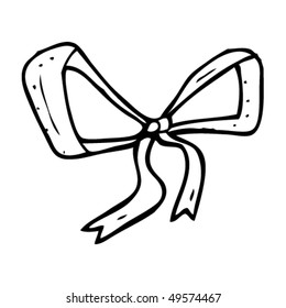 quirky drawing of a bow