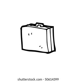 dibujo peculiar de una cartera de documentos