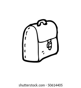 quirky drawing of a briefcase