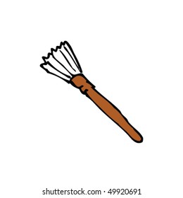 dibujo peculiar de un pincel