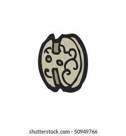 quirky drawing of a button