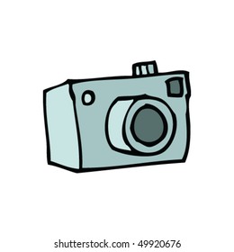 quirky drawing of a camera