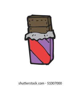 dibujo peculiar de una barra de dulces