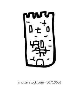 dibujo peculiar de un castillo
